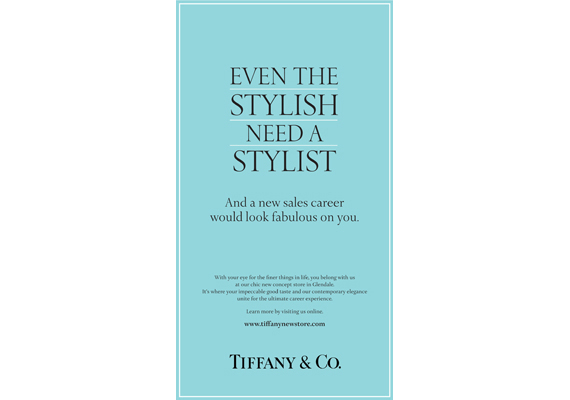 Tiffany and Co. Recruitment Advertisement
