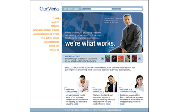 CardWorks Website Comp
