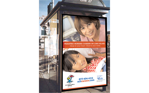 North Shore-LIJ Health System Bus Shelter Advertsing