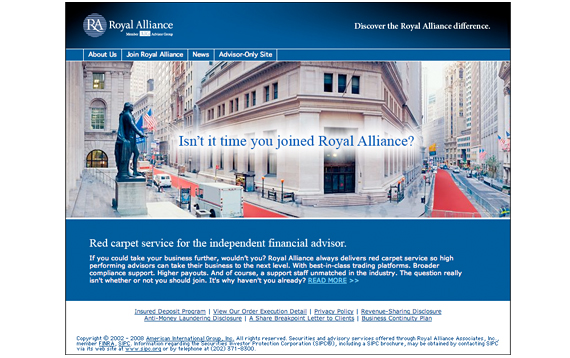 Royal Alliance, Inc. Website