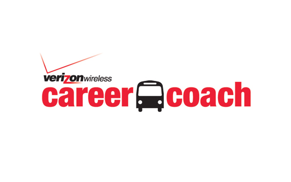 Verizon Wireless Career Coach Mobile Recruitment Vehicle Logo Design