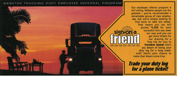 Webster Trucking Employee Referral Program
